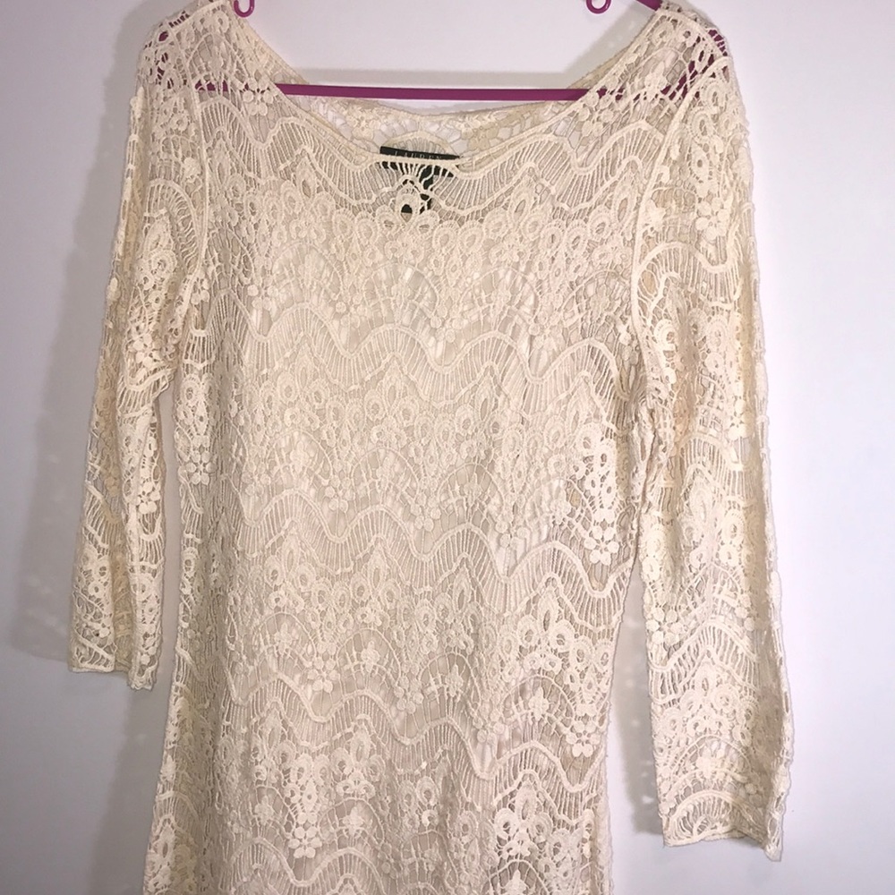 Ralph Lauren day dress & Target statement necklace